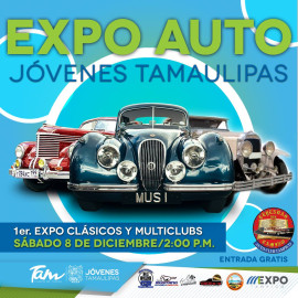 Jóvenes Tamaulipas invita a exhibición de autos