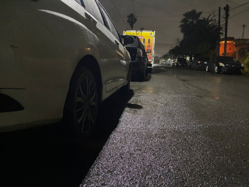 Verterán PC y Obras Públicas arena en pavimento congelado 