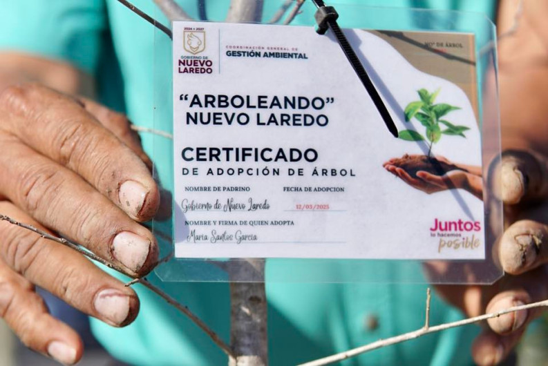Intensifica Gobierno Municipal campaña de reforestación en Nuevo Laredo 
