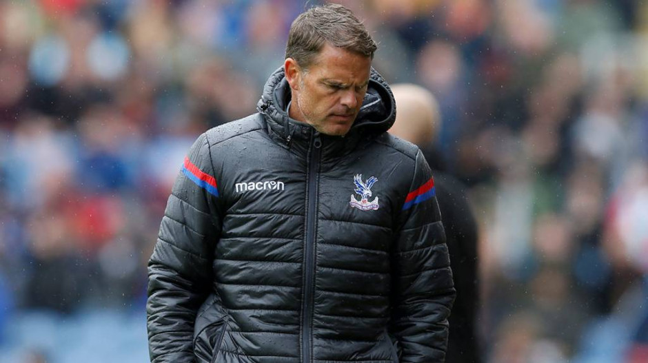 Crystal Palace despidió a Frank de Boer tras 4 derrotas
