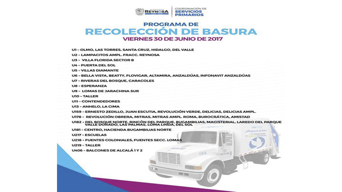 Programa de recolección de basura
