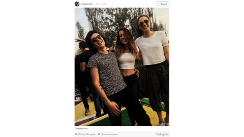 Mientras Natália Subtil cuida a Mila, Sergio Mayer Mori se divierte