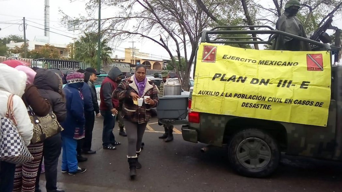 Solo tres albergados en Victoria por bajas temperaturas 