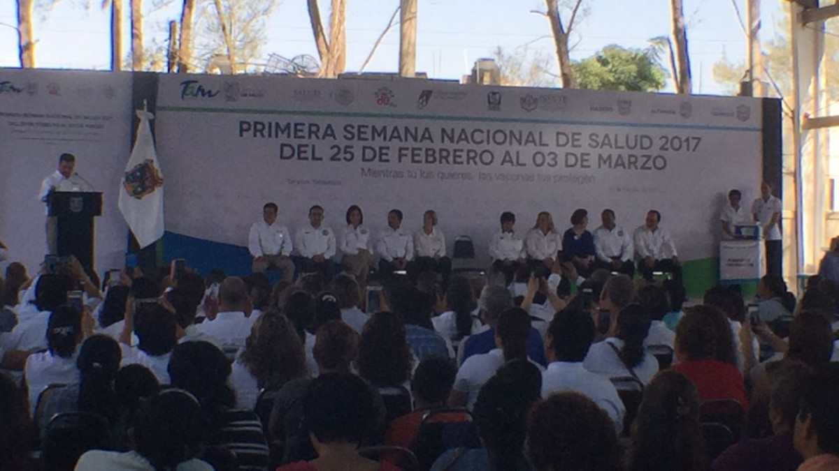 Gobernador de Tamaulipas encabeza inicio de Semana Nacional de Salud