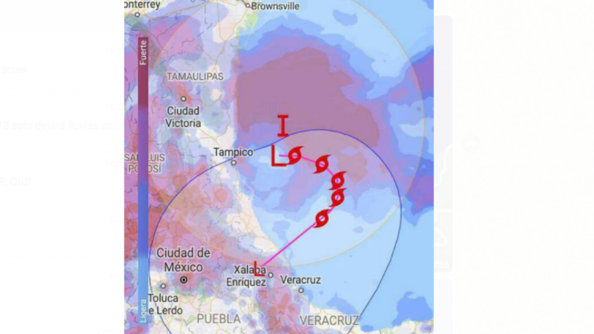 Depresión tropical no. 13 sólo dejará lluvias en sur de Tamaulipas 
