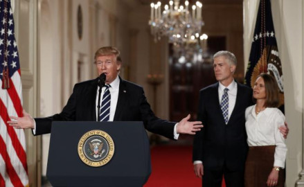 Trump nomina a Neil Gorsuch para la Corte Suprema 