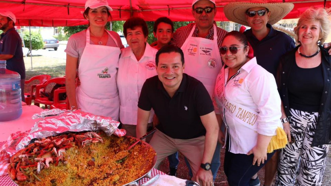 Inaugura alcaldesa festival de Paellas del Club Rotario Tampico