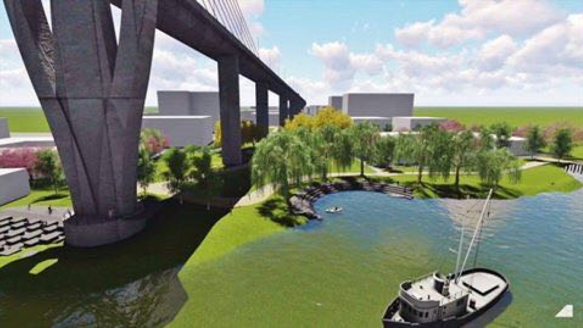 Parque lineal del puente Tampico detenido por permisos que no otorga la SCT