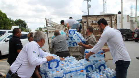 DIF recibe apoyo a damnificados