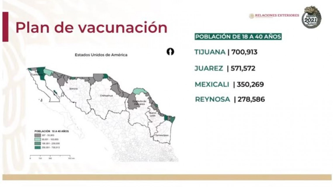 10 municipios de Tamaulipas recibirán vacuna de Johnson & Johnson para la reapertura de los Puentes Internacionales 