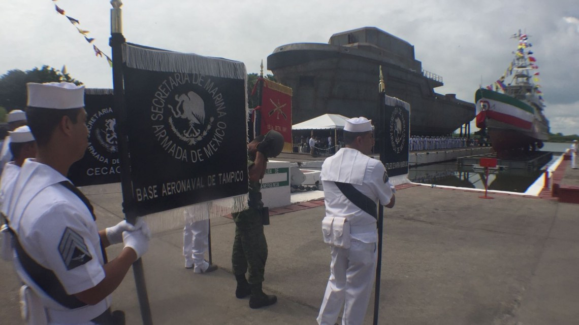 Botan a altamar al buque patrulla Chichén Itzá