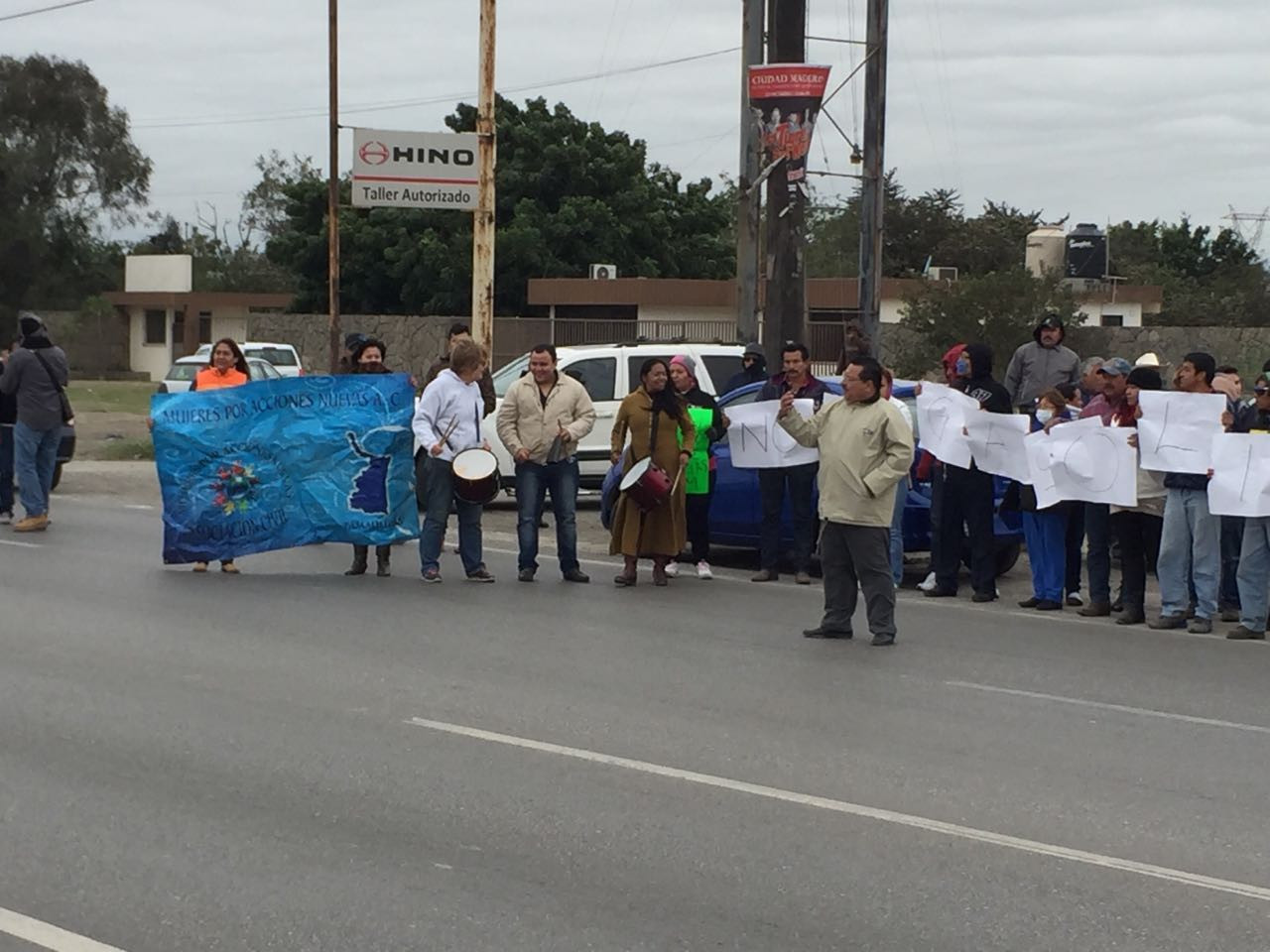 Protestan en Altamira por gasolinazo