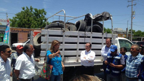 Alcaldesa apoya programa de descacharrización