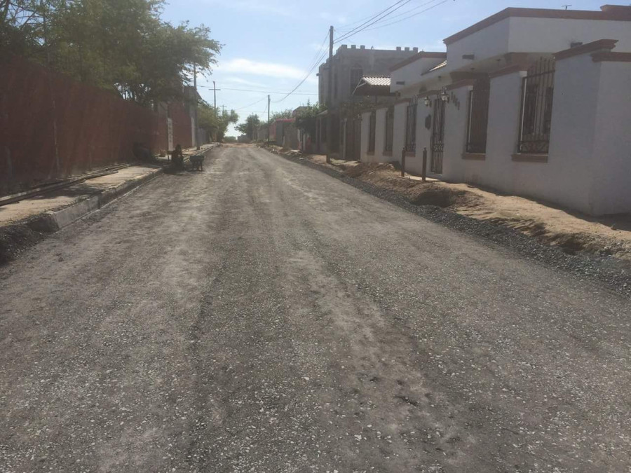 Beneficia pavimentación a vecinos de la calle Sonora