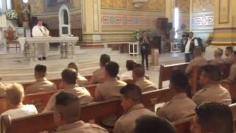 Con Santa misa celebran el día del bombero