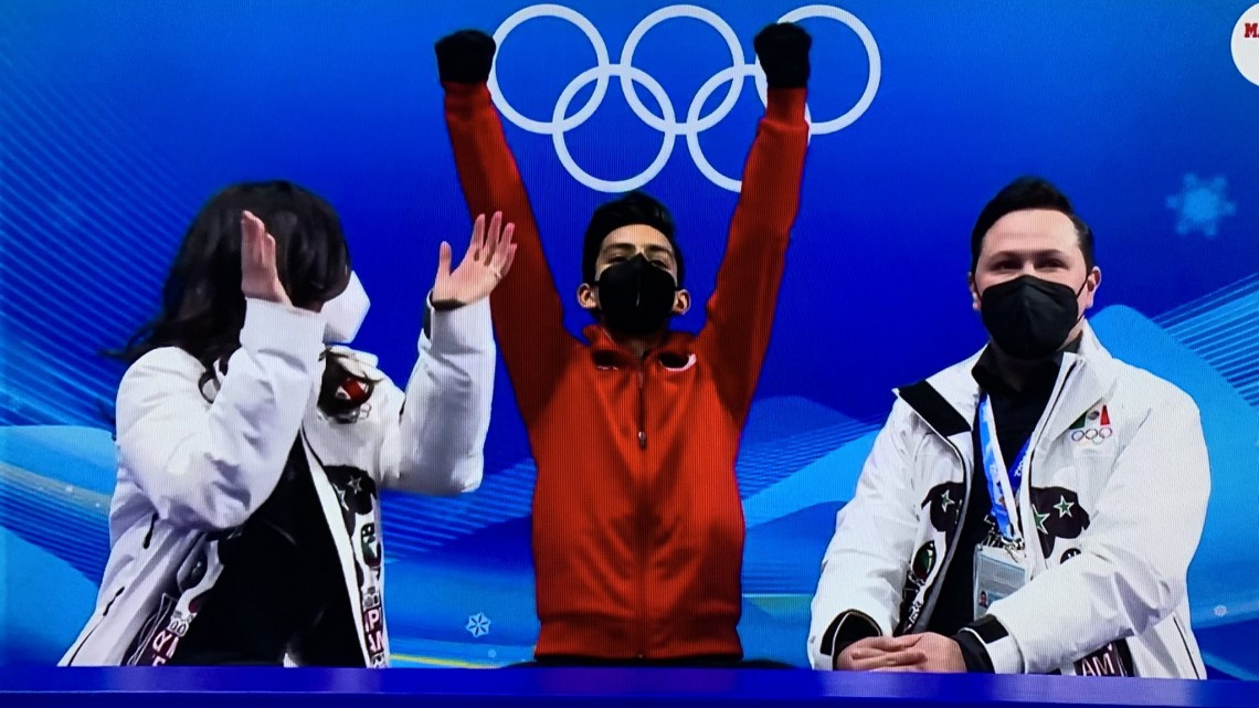 Rompiendo su propia marca, debuta Donovan Carrillo en Beijing 2022