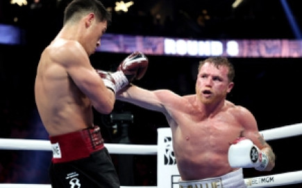 Dimitry muestra los daños que le causó Canelo