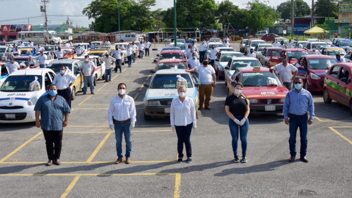 Brinda Alcaldesa de Altamira apoyo a choferes del transporte público