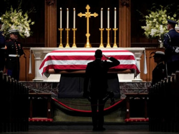 Llega George H.W. Bush a Texas para su último descanso