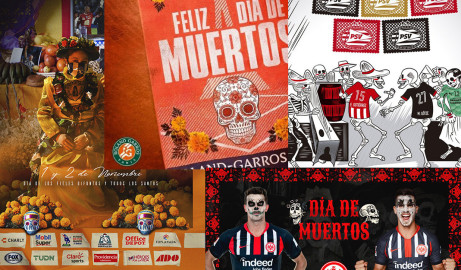 Clubes de Europa felicitan a México por el Día de Muertos