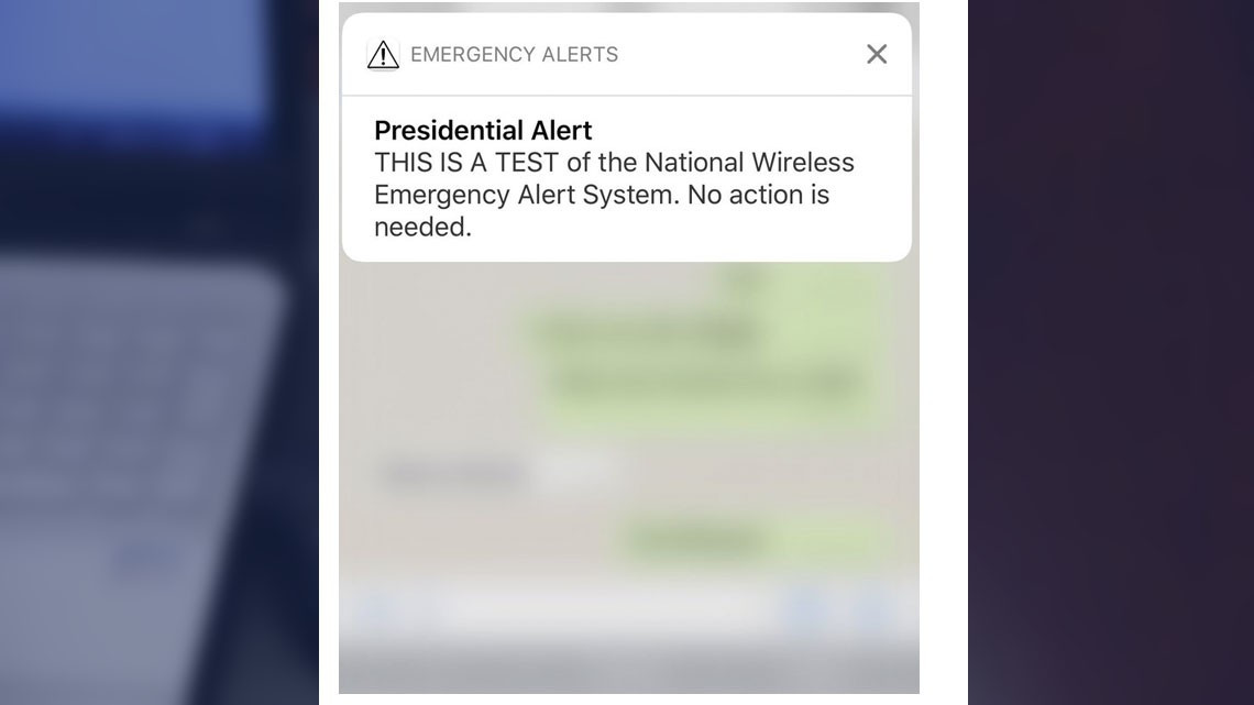 “Alerta Presidencial” es enviada a millones de celulares en EU