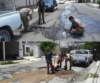 Comapa realiza obras de reparación en Fraccionamiento Lomas de Calamaco