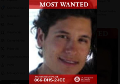 ICE ofrece 10 mdd por información de Iván Jesús Alfredo Guzmán Salazar