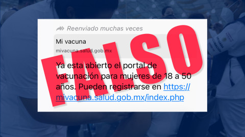 Falso que cualquier mujer se pueda registrar para la vacunación contra el COVID-19: Ssa