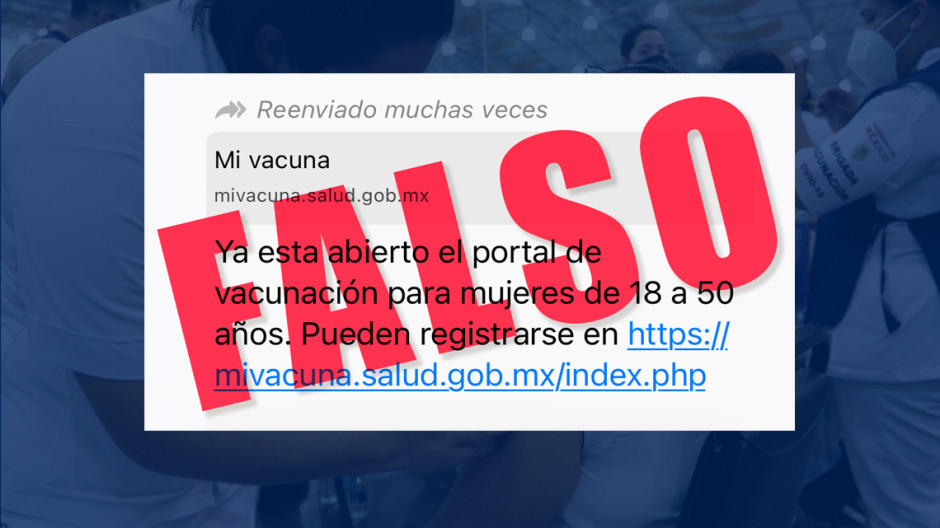 Falso que cualquier mujer se pueda registrar para la vacunación contra el COVID-19: Ssa