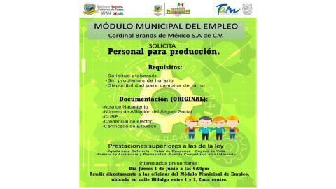 Módulo Municipal del Empleo ofrece oportunidades a ciudadanos