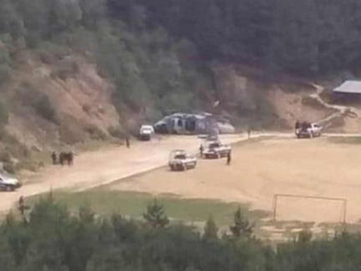 Un muerto tras desplome de helicóptero de la Semar