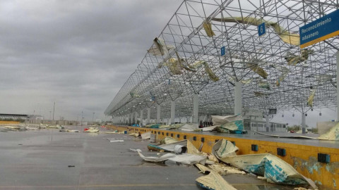 Tornado daña Puente Las Américas, suspenden actividades indefinidamente