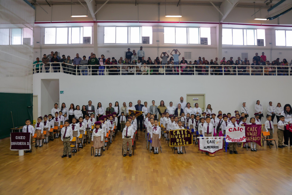 Fomenta DIF Reynosa respeto por los símbolos patrios con Tercer Concurso de Escoltas Escolares Inter-CAIC 2025