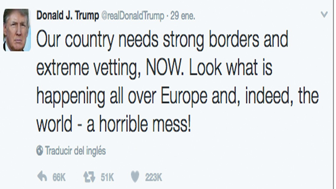 Los 10 tuits que más han gustado del Presidente Trump