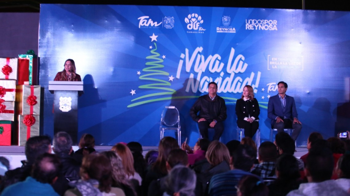 Maki Ortiz presente en "Viva la Navidad Tamaulipas"