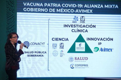 Vacuna mexicana "Patria" podría estar lista para finales de año: Conacyt
