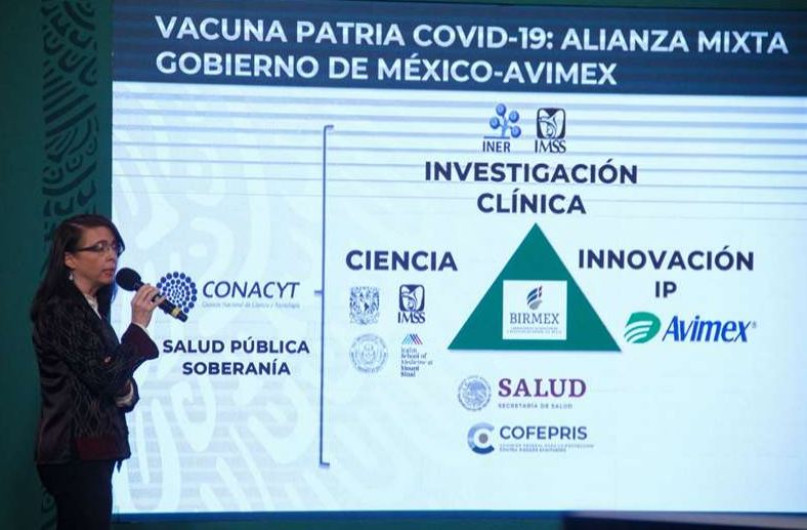 Vacuna mexicana "Patria" podría estar lista para finales de año: Conacyt