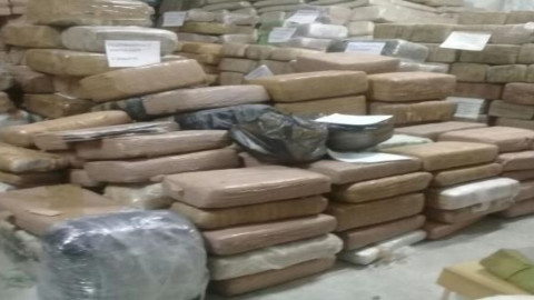 Aseguran 89 paquetes de marihuana 