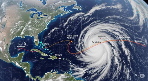 Se forma la Tormenta Tropical ‘Andrea’, primer ciclón del Atlántico