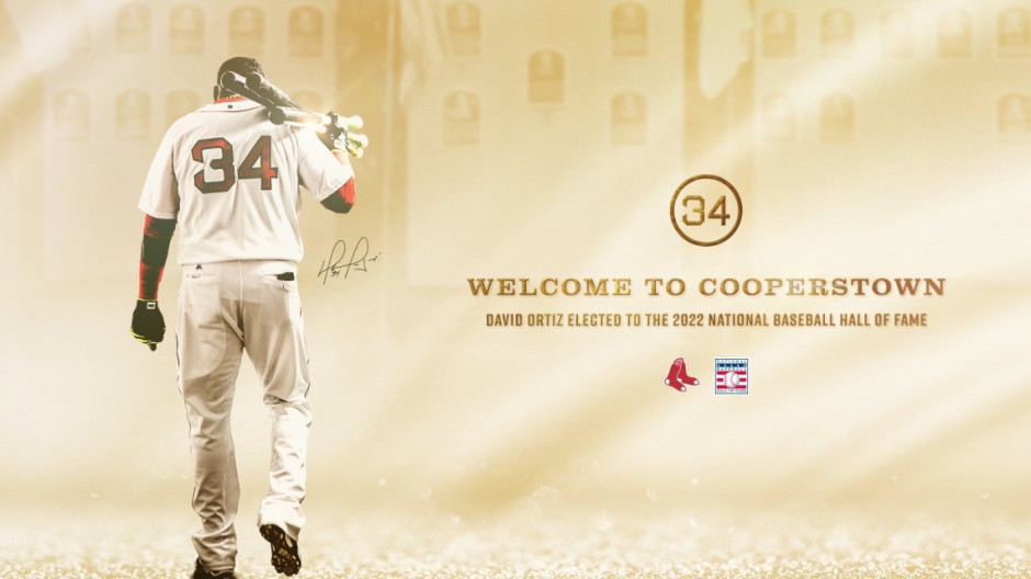 David Ortiz es introducido al Salón de la Fama del Béisbol 