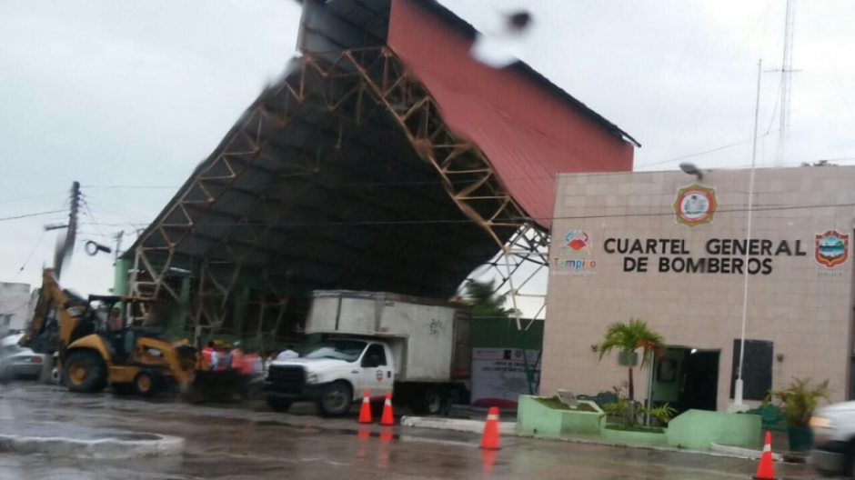 Avanza construcción del nuevo cuartel de Bomberos de Tampico