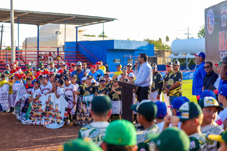 Inauguró el Alcalde Carlos Peña Ortiz Torneo Nacional de Beisbol Infantil en Reynosa 