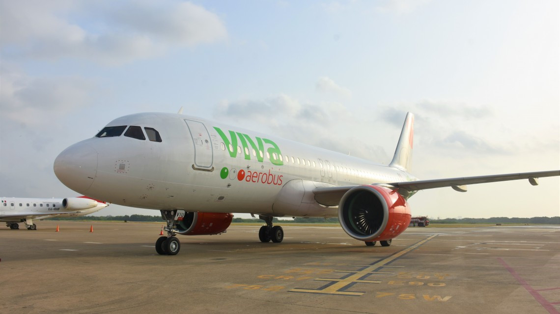 Tamaulipas recibe vuelo inaugural de Viva Aerobus, conectando CDMX con Tampico
