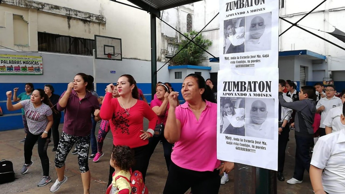 Hacen zumbaton para apoyar a alumno con aplaca medular