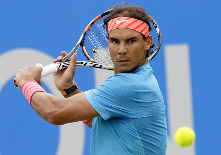 Nadal es captado mientras entrena 