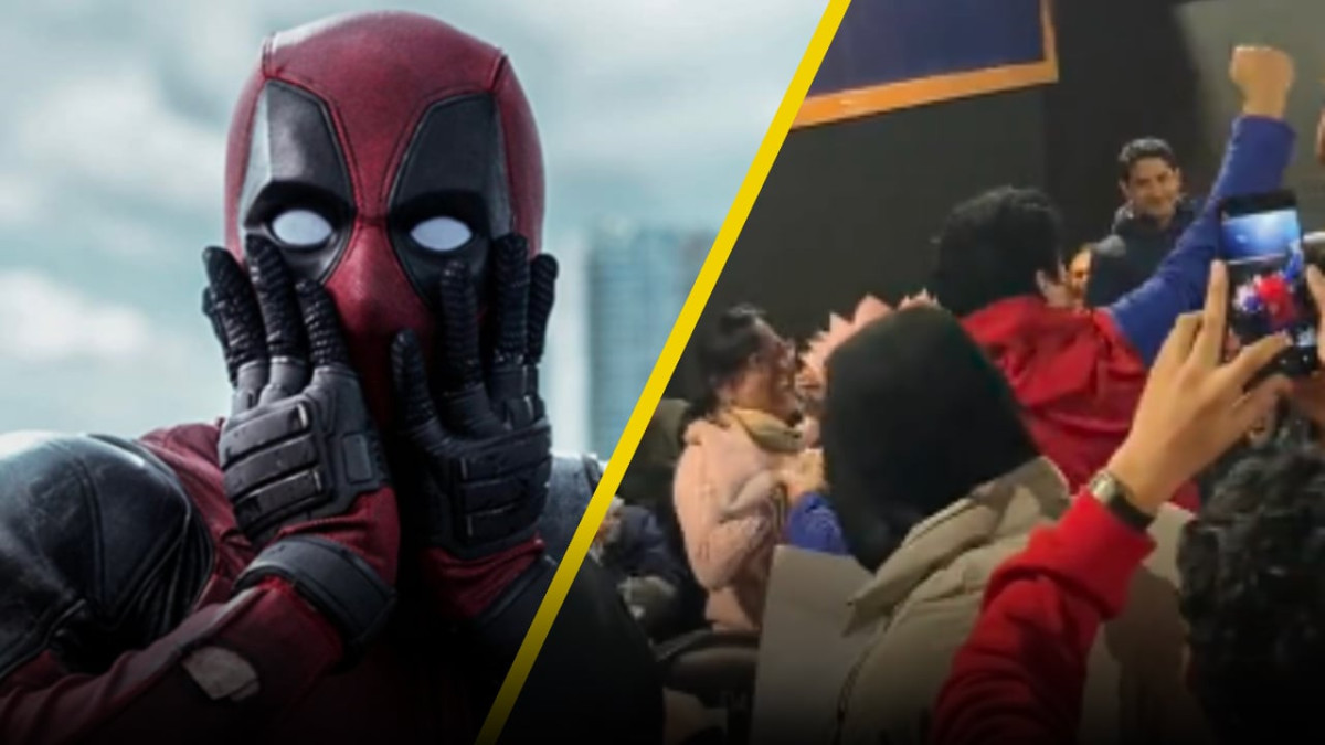 Hombre pide matrimonio en pleno estreno de Deadpool y Wolverine