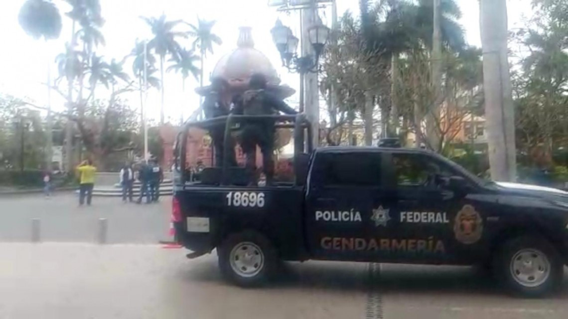 Arriban elementos de Sedena y Marina al centro de Tampico para reforzar seguridad