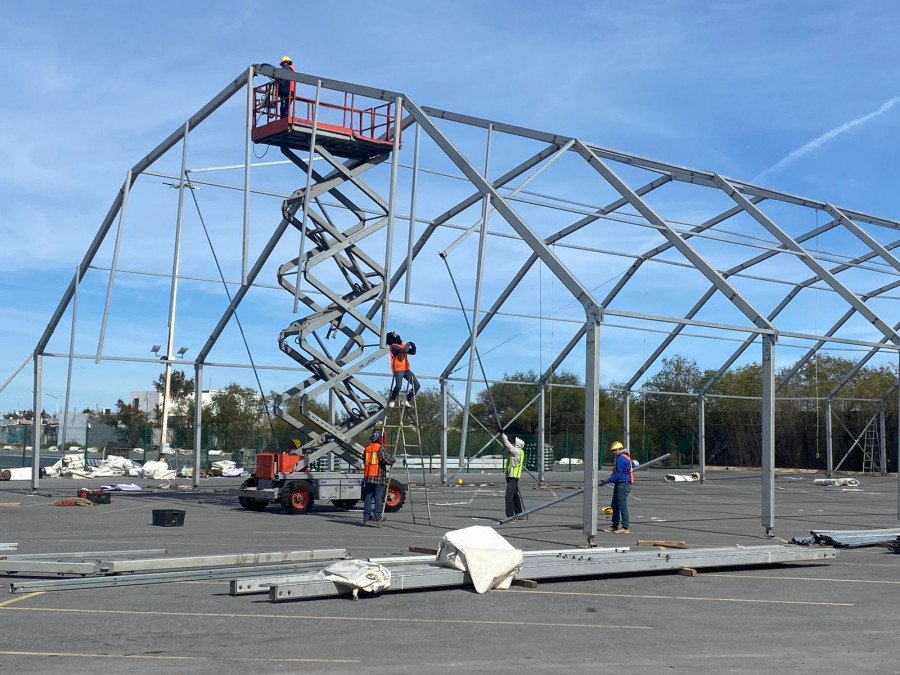 Instalan campamento para repatriados