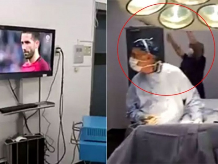 Doctor y su equipo detienen cirugía por celebrar triunfo de Chile 