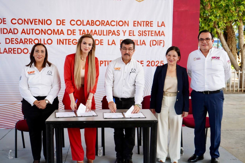 DIF Nuevo Laredo y UAT fortalecen la formación de estudiantes de enfermería con Convenio de Colaboración